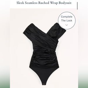Abercrombie Sleek Seamless Ruched Wrap Bodysuit